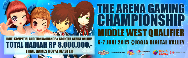 The Arena Gaming Championship Middle West Qualifier @ Jogja Digital Valley 6-7 Juni 2015