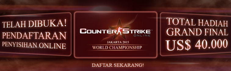 Pendaftaran Penyisihan Counter-Strike Online World Championship (CSOWC) 2015 Telah Dibuka