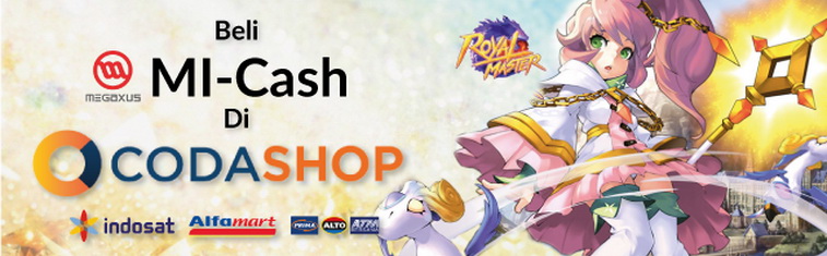 Top up MI-Cash dengan mudah di Codashop!