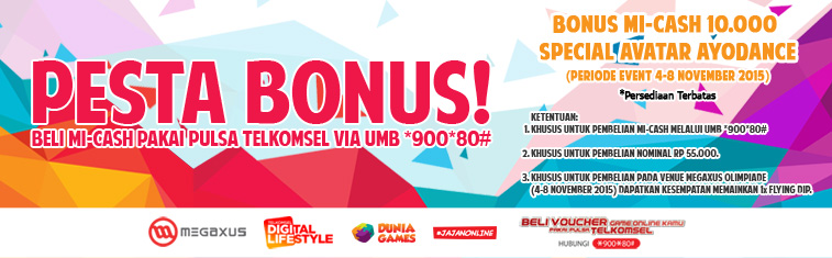 Pesta Bonus Telkomsel!! Megaxus Olimpiade 2015