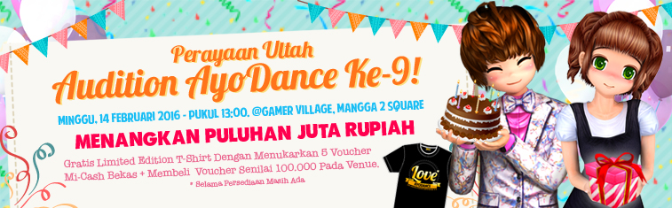 Perayaaan Ultah Audition AyoDance ke 9 @ Gamer Village