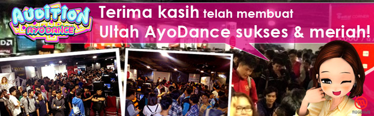 Terima Kasih Telah Menyukseskan dan Memeriahkan Ultah AyoDance ke-9 