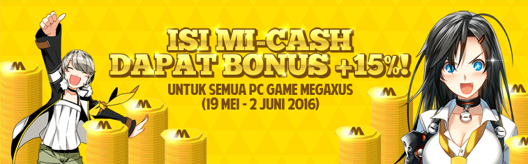 Isi MI-Cash dan dapatkan Bonus 15%