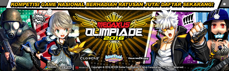 Pendaftaran Penyisihan Online Megaxus Olimpiade 2016 Telah Dibuka