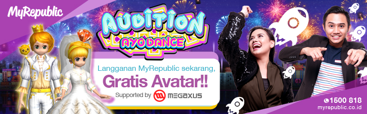 Langganan MyRepublic, Gratis Avatar AyoDance!!