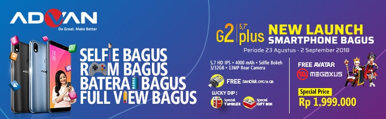 Smartphone Bagus Advan G2 Plus Sale