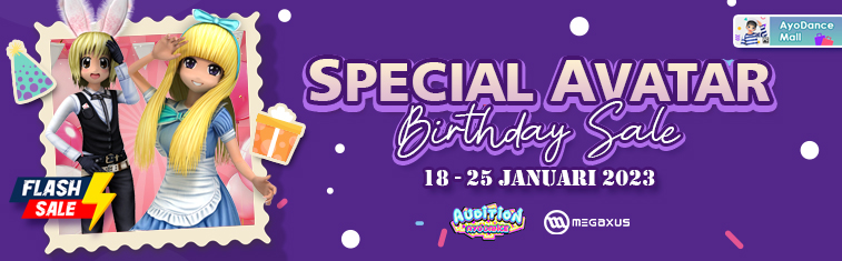 AyoDance Special Avatar Birthday Sale