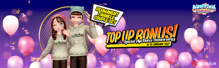 Top Up Bonus Special AyoDance 14th Anniversary